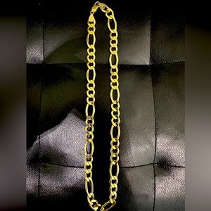 10kt gold figaro chain 33.7 gms, 10kt gold and 12mm, 22 inch